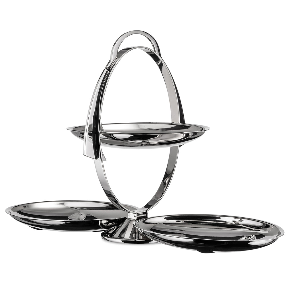 Alessi Anna Gong Folding Cake Stand - Silver