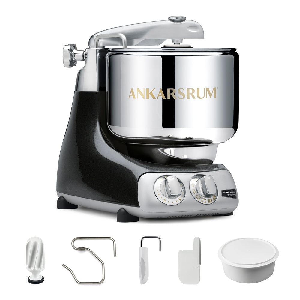 Ankarsrum Assistent Original Stand Mixer Essential Package - Black Diamond