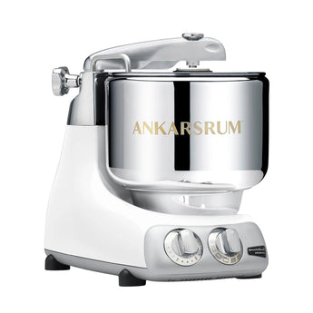 Ankarsrum Assistent Original Stand Mixer Essential Package - Glossy White - Design and Grace