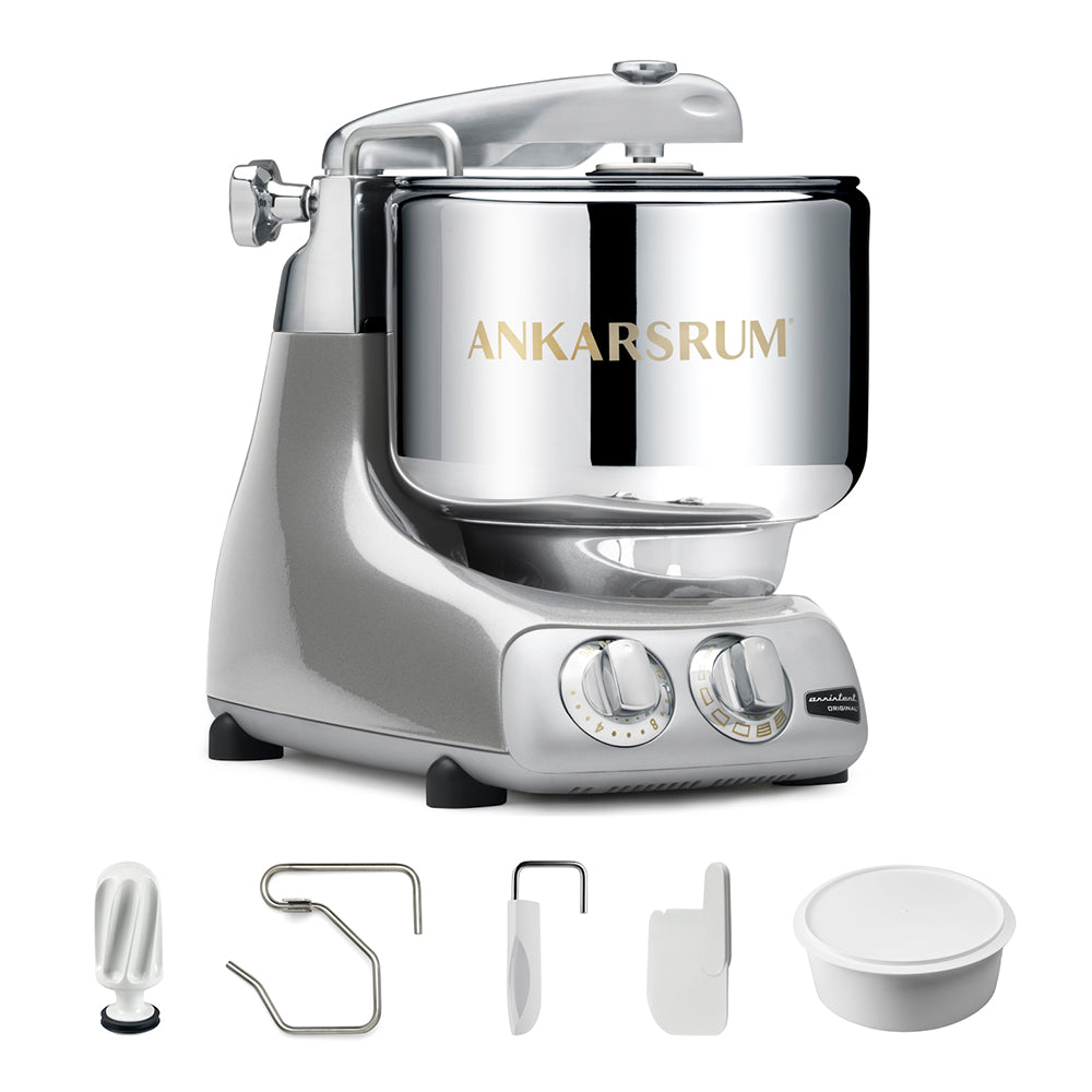 Ankarsrum Assistent Original Stand Mixer Essential Package - Jubilee Silver