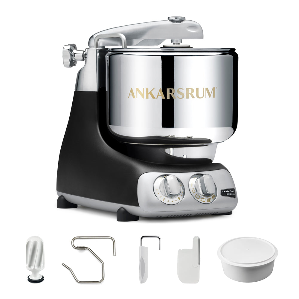 Ankarsrum Assistent Original Stand Mixer Essential Package - Matte Black