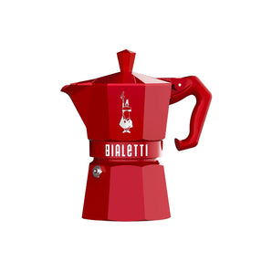 Bialetti Moka Exclusive 3 Cup Moka Pot - Red - Design and Grace