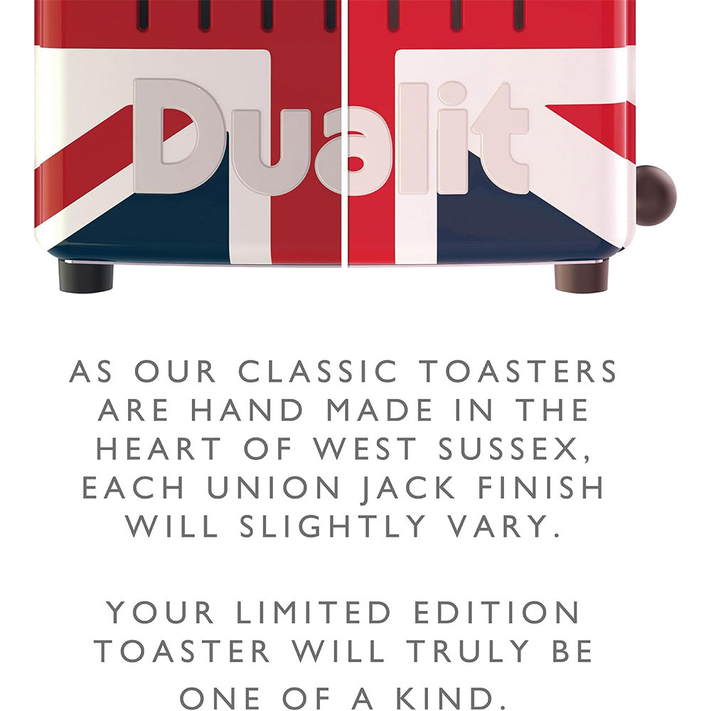 Dualit Classic 2-Slice Toaster - Union Jack | Handcrafted in England | Authorized USA Dealer