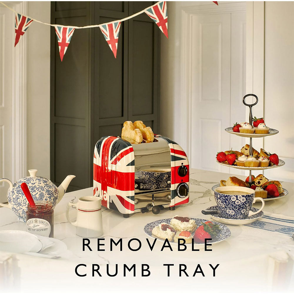 Dualit Classic 2-Slice Toaster - Union Jack | Handcrafted in England | Authorized USA Dealer