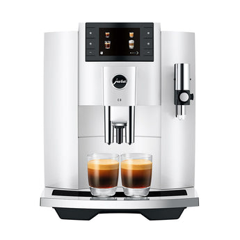 Jura E8 Piano White Coffee Machine 15683 - Design and Grace