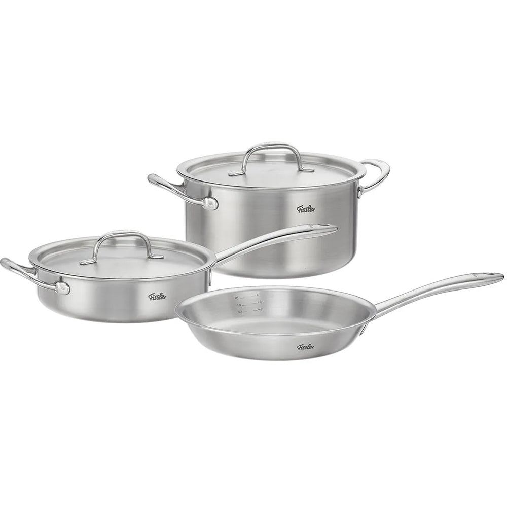 Fissler - M5 Pro-Ply 5-Piece 5 Ply Stainless Steel Cookware Set - Premium Pots & Pans