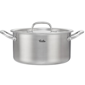 Fissler - M5 Pro-Ply 9.5 Inch, 6-Quart, 5 Ply Stockpot with Lid & Measurement Markers - Design and Grace