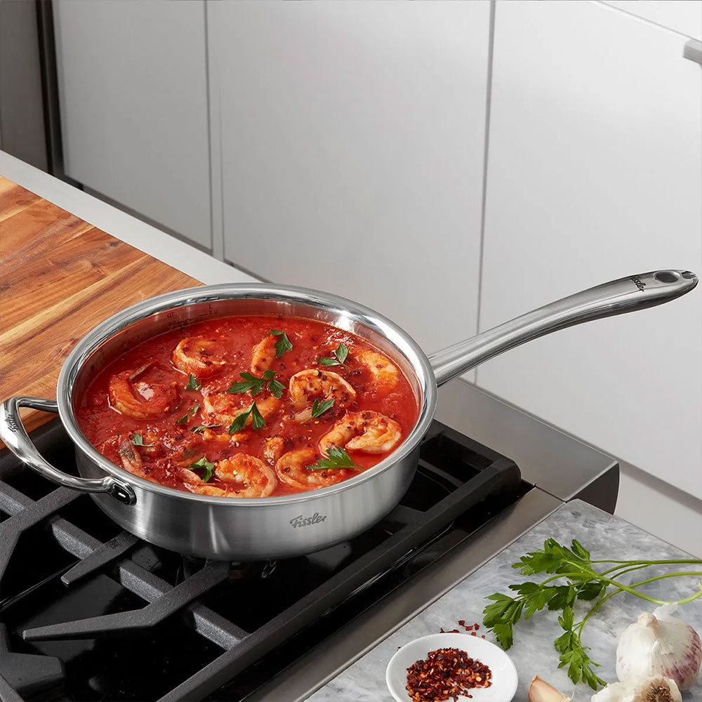 Fissler - M5 Pro-Ply 9.5-Inch Sauté Pan with 3 Quart Capacity - Versatile Cooking Power