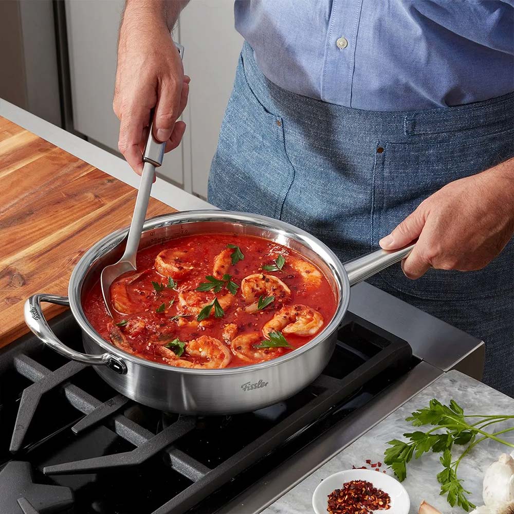 Fissler - M5 Pro-Ply 9.5-Inch Sauté Pan with 3 Quart Capacity - Versatile Cooking Power