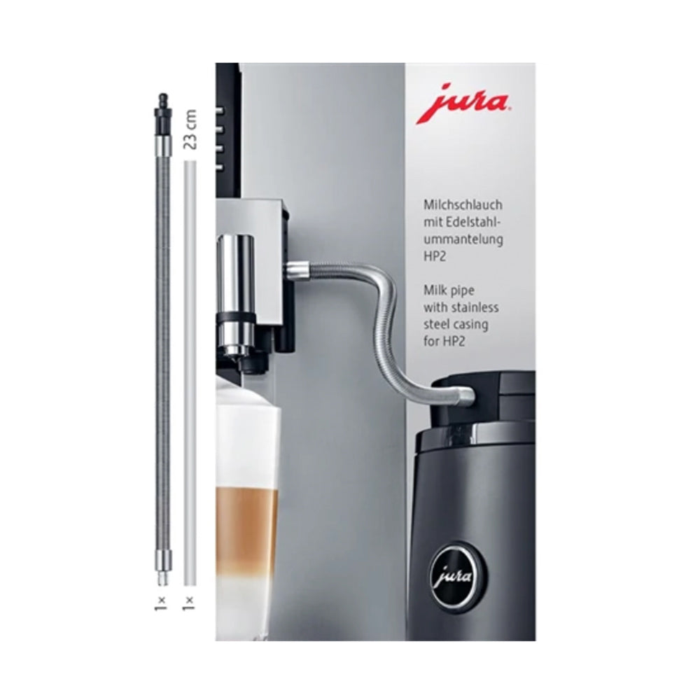 Jura Milk Pipe with Stainless Steel Casing - HP2 for GIGA X7, GIGA W3, GIGA 6