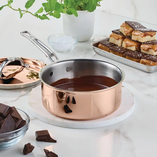 Hestan CopperBond Aura 3 Qt. Covered Saucepan