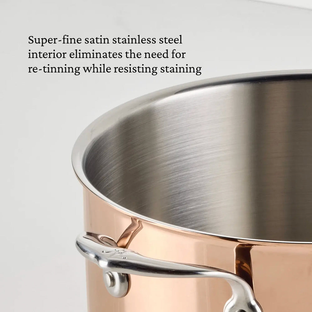 Hestan CopperBond Aura 6 Qt. Covered Stock Pot - Built to Handle a Full Pot