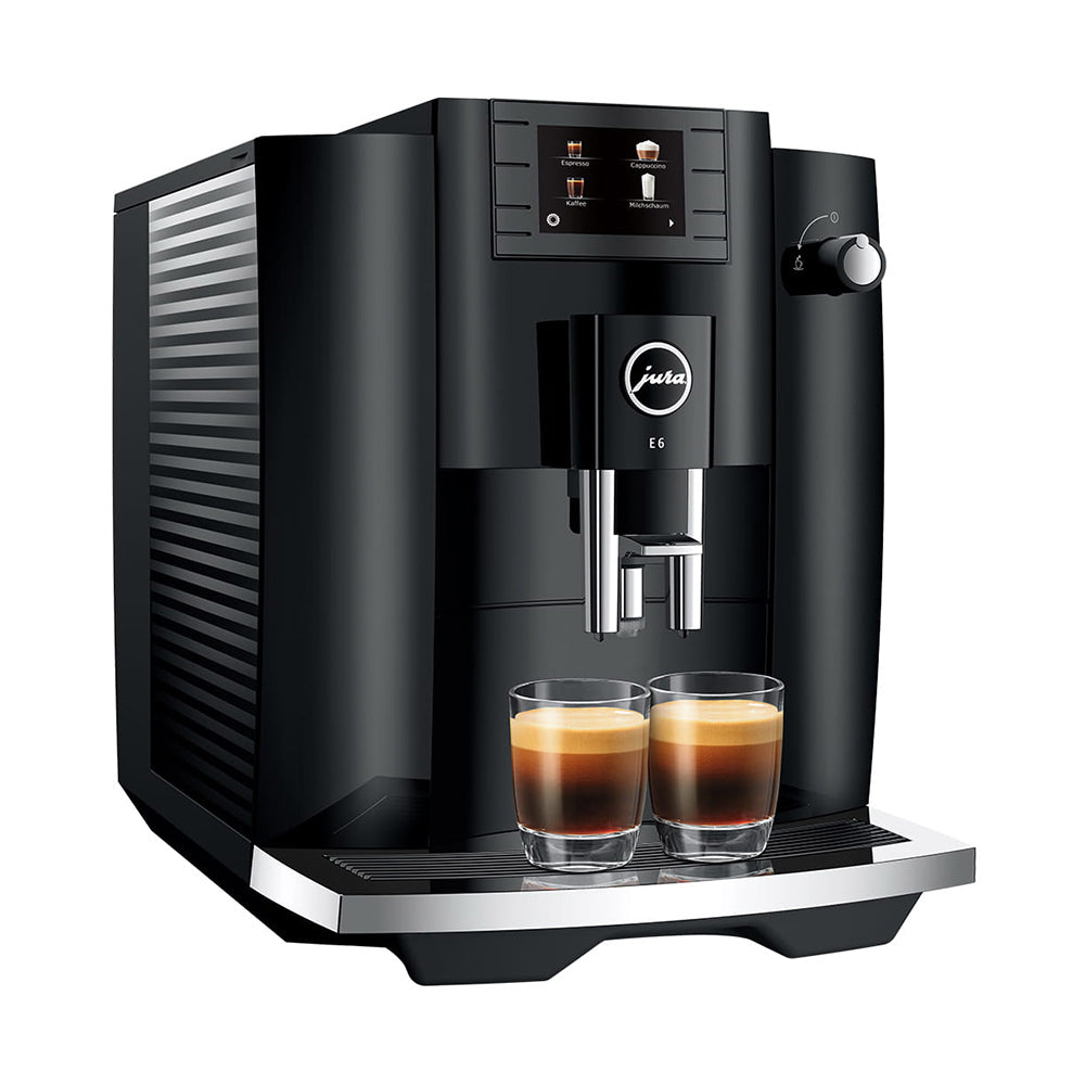 JURA E6 ブラック エスプレッソマシン Jura E6 Piano Black Espresso Machine 15622 | Design & Grace