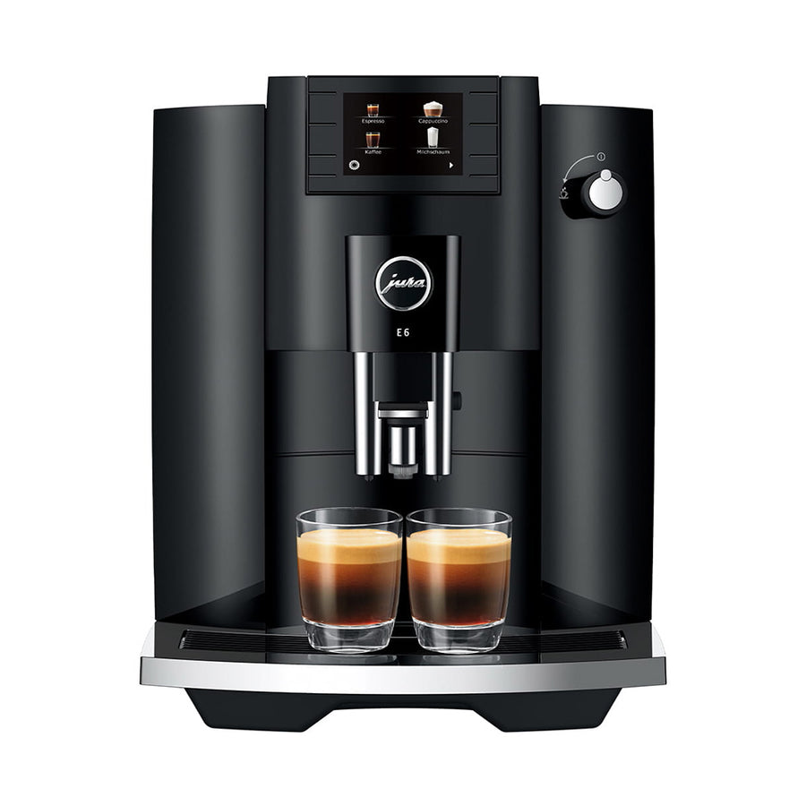 Jura E6 Piano Black Coffee Machine 15622 - Design and Grace