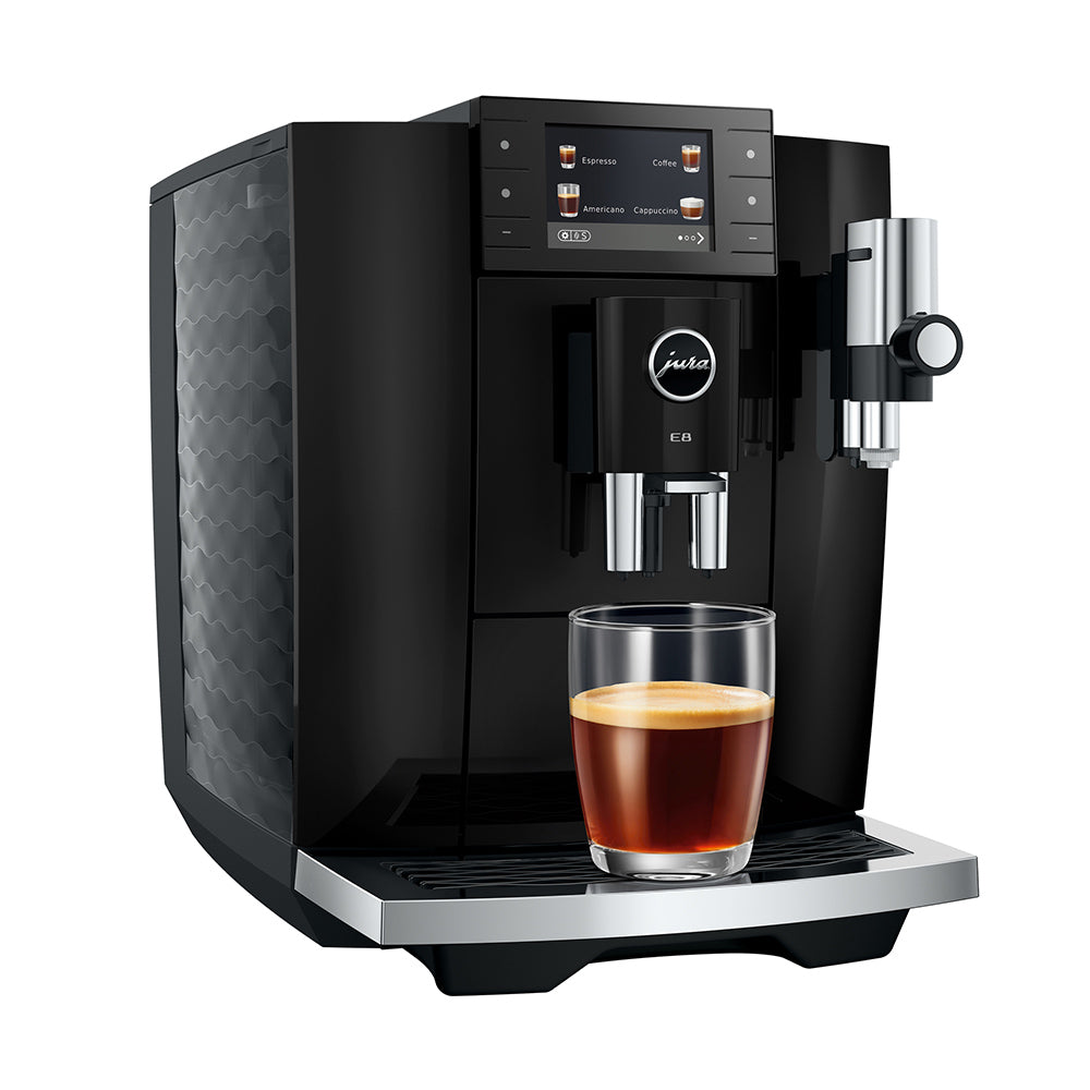Jura E8 Piano Black 5th Generation Coffee Machine 15777