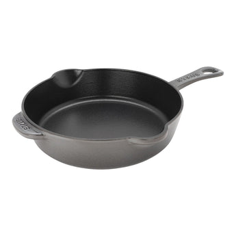 STAUB Traditional Deep Skillet 8.5" - Graphite Grey - Design and Grace