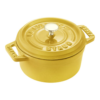 STAUB La Cocotte Mini Round Dutch Oven 0.25 Qt - Citron - Design and Grace