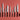 WÜSTHOF CLASSIC knives in Tasty Sumac laid out in a row on a red background beside a heap of ground spice