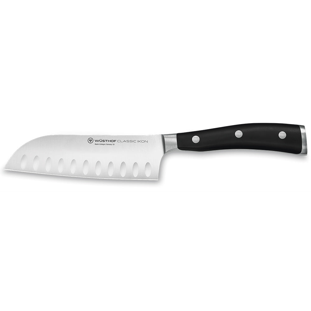 Wüsthof CLASSIC IKON 5" Santoku, Hollow Edge