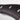 Close-up of the dark brown handle of a WÜSTHOF IKON knife, with its rivets