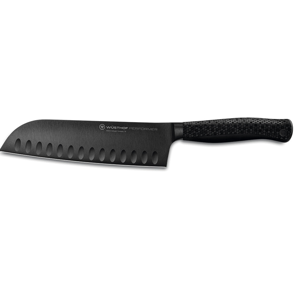 Wüsthof PERFORMER 7" Santoku, Hollow Edge