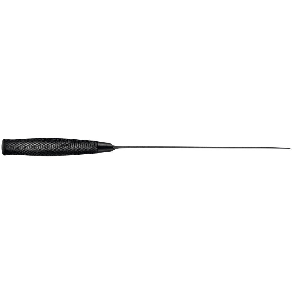 WÜSTHOF PERFORMER 9" Double-Serrated Bread Knife seen from above along its spine