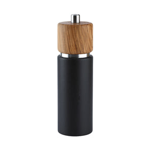 Zassenhaus Hannover 7 Inch Salt Mill - Matte Black Oak and Beech