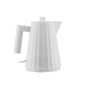 Alessi MDL06/1BUS Plissé Electric Kettle - 1 Ltr - White - Design and Grace
