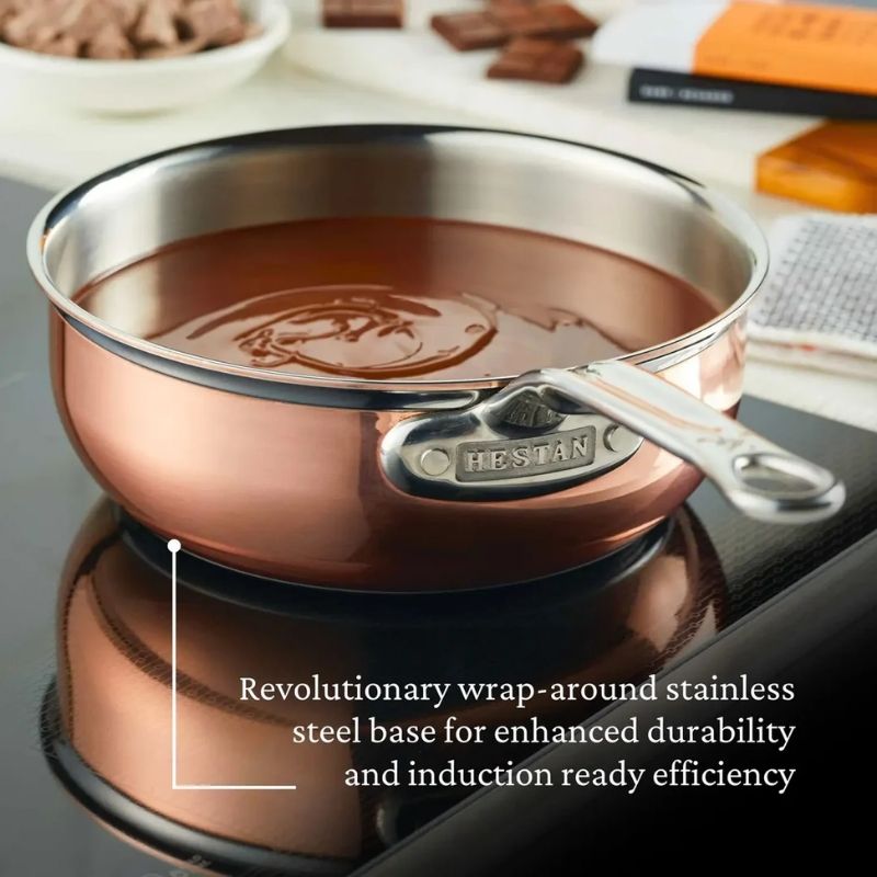 Hestan CopperBond 2 Qt Induction Copper Saucier Pan