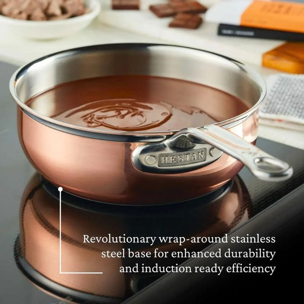 Hestan CopperBond 2 Qt Induction Copper Saucier Pan