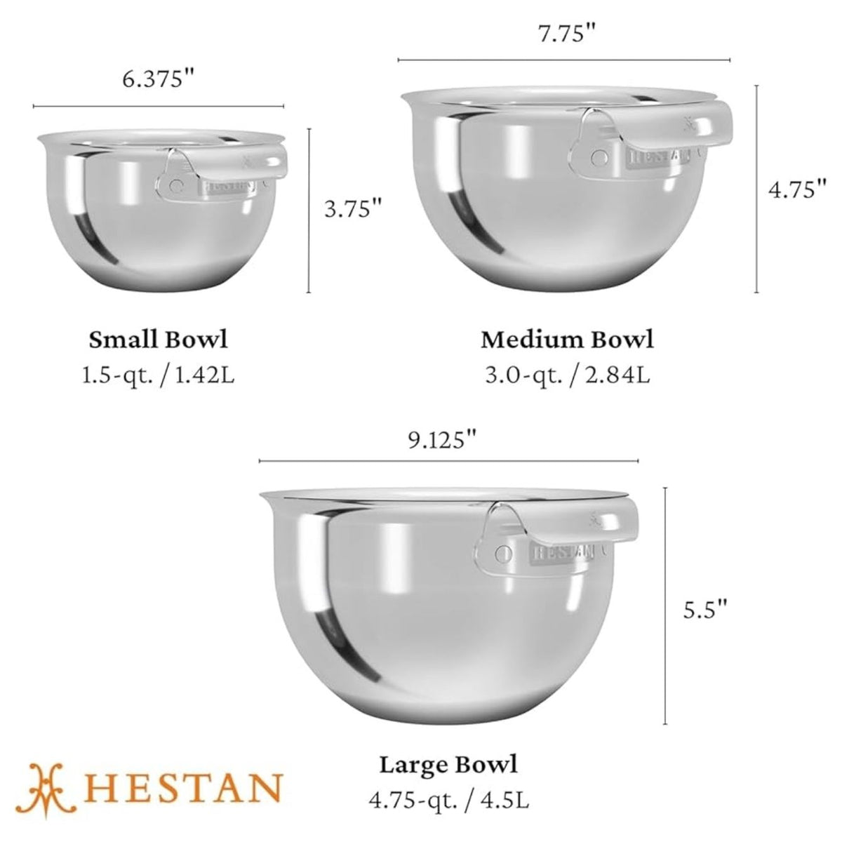 Hestan Provisions Stainless Steel Mixing Bowl, 7-Quart - Room to Work Properly