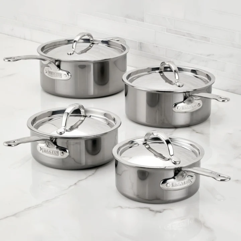 Hestan NanoBond Molecular Titanium 2 Qt Covered Saucepan - Built for Frequent Saucepan Work