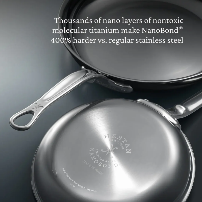 Hestan NanoBond Molecular Titanium 8.5" Titanium Skillet - NanoBond Without Delicate Handling