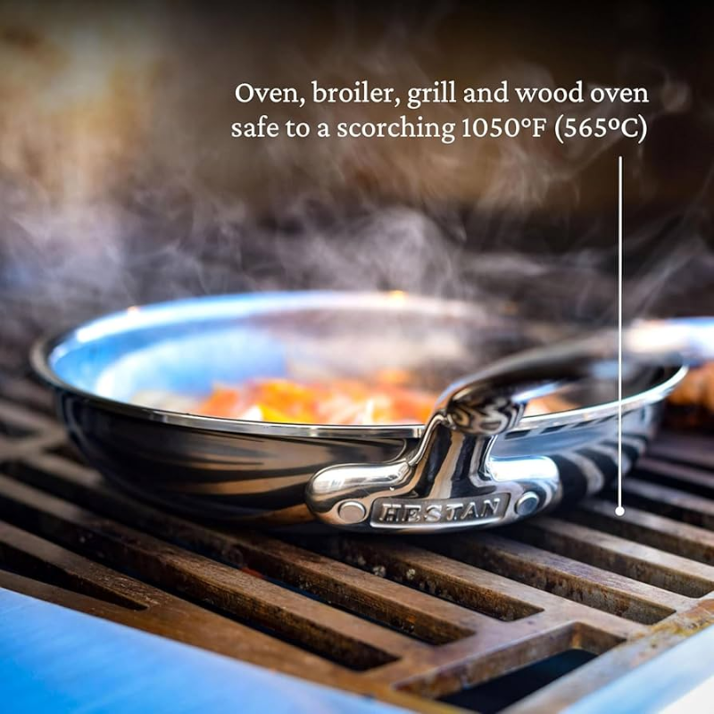 Hestan NanoBond Molecular Titanium 11" Titanium Skillet - Built for Regular High-Heat Use