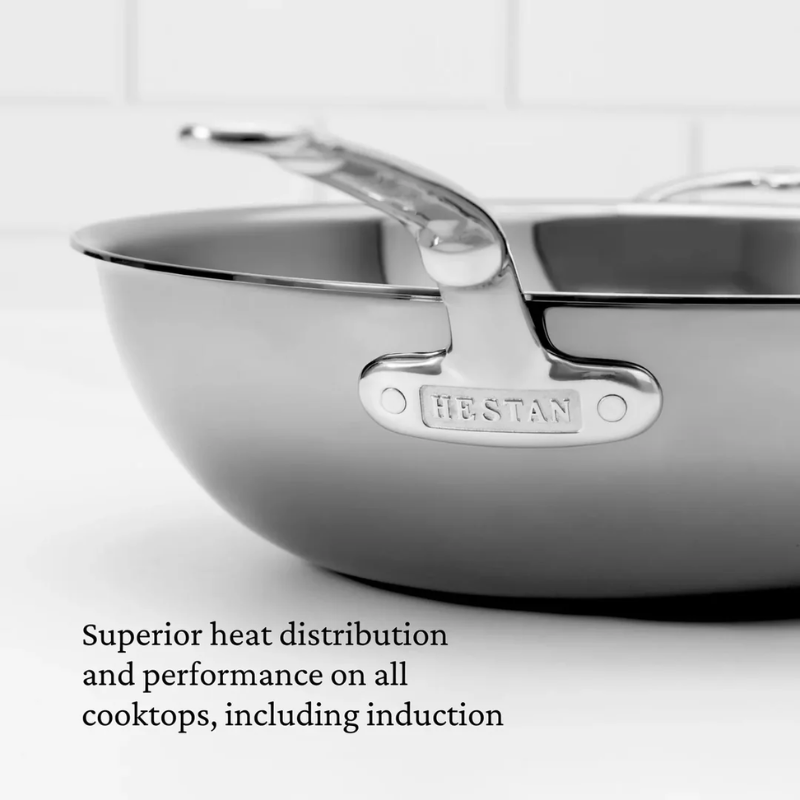 Hestan NanoBond Molecular Titanium 14" Chef's Pan - Seven and a Half Quarts of Room