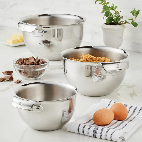 Hestan Provisions Stainless Steel Mixing Bowl Set, 3-Piece
