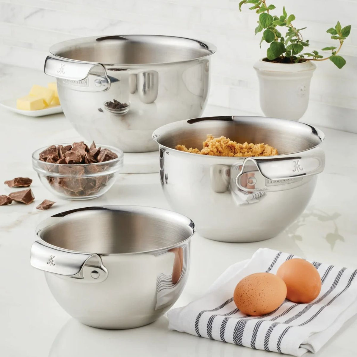 Hestan Provisions Stainless Steel Mixing Bowl, 7-Quart - Built for More Than Mixing