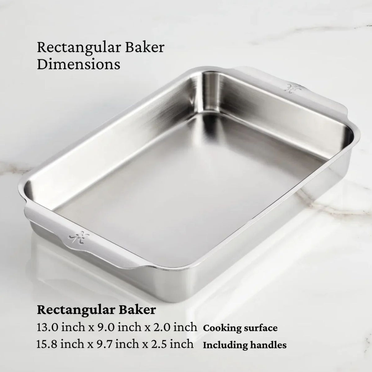 Hestan Provisions Stainless Steel OvenBond Tri-ply Rectangular Baker - A Familiar 9" x 13" Format