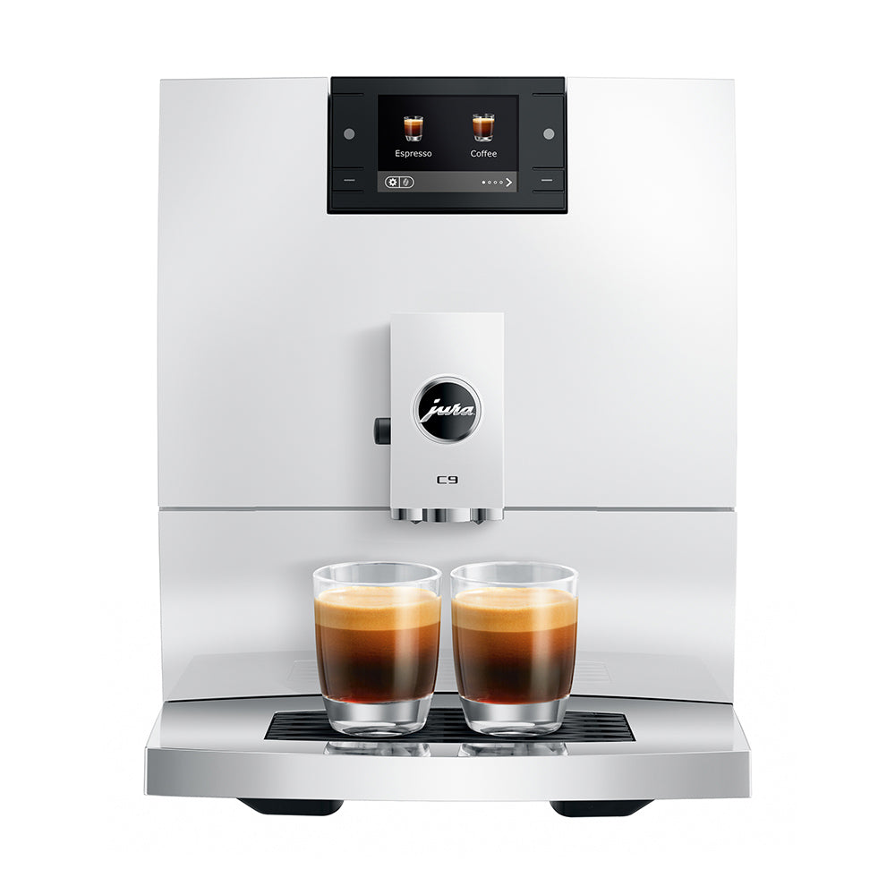 Jura C9 Piano White Coffee Machine 15738 - Design and Grace