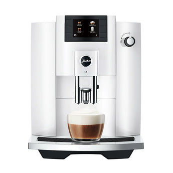 Jura E6 Piano White Coffee Machine 15559 - Design and Grace