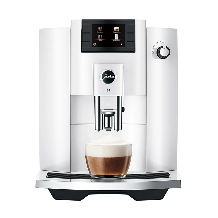 Jura E6 Piano White Coffee Machine 15559 - Design and Grace