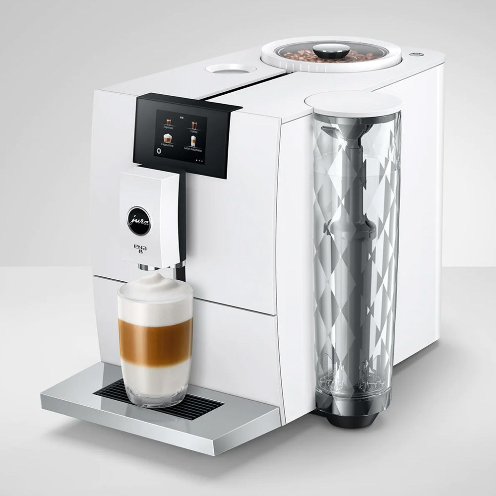 Williams Sonoma Jura E8 Automatic Espresso Machine (Piano White