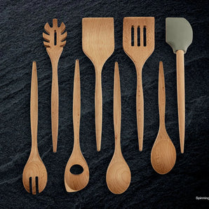 Legnoart- Solid Beachwood Utensil - Design and Grace