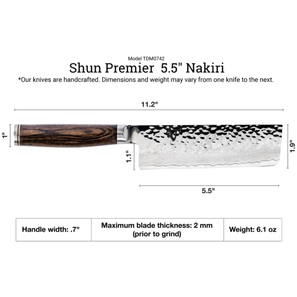 Shun Premier Nakiri 5.5" - Design and Grace