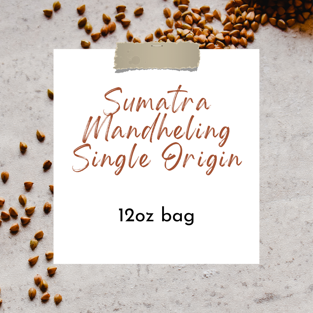 DesignandGrace Sumatra Mandheling Coffee Beans - 12oz bag