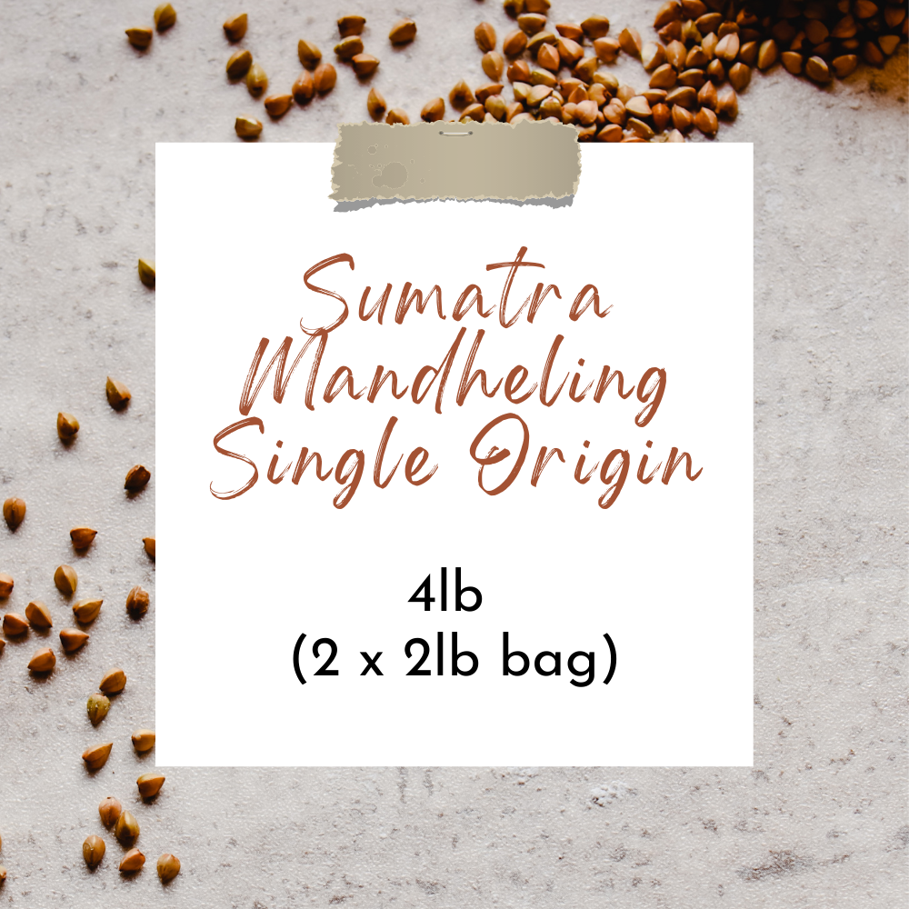 DesignandGrace Sumatra Mandheling Coffee Beans - 4 lb