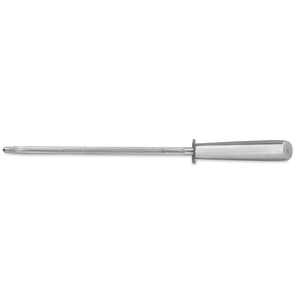 Wüsthof 10" Brushed- Steel Handle Honing Steel