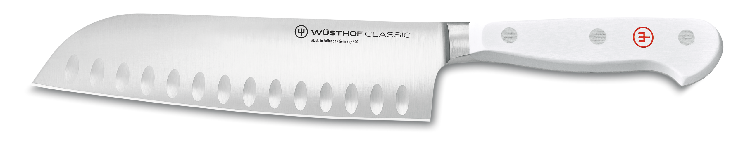 Wüsthof CLASSIC White 7" Santoku Hollow Edge
