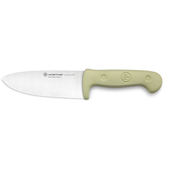 WÜSTHOF Junior 4" Chef's Knife, Green, on a white background