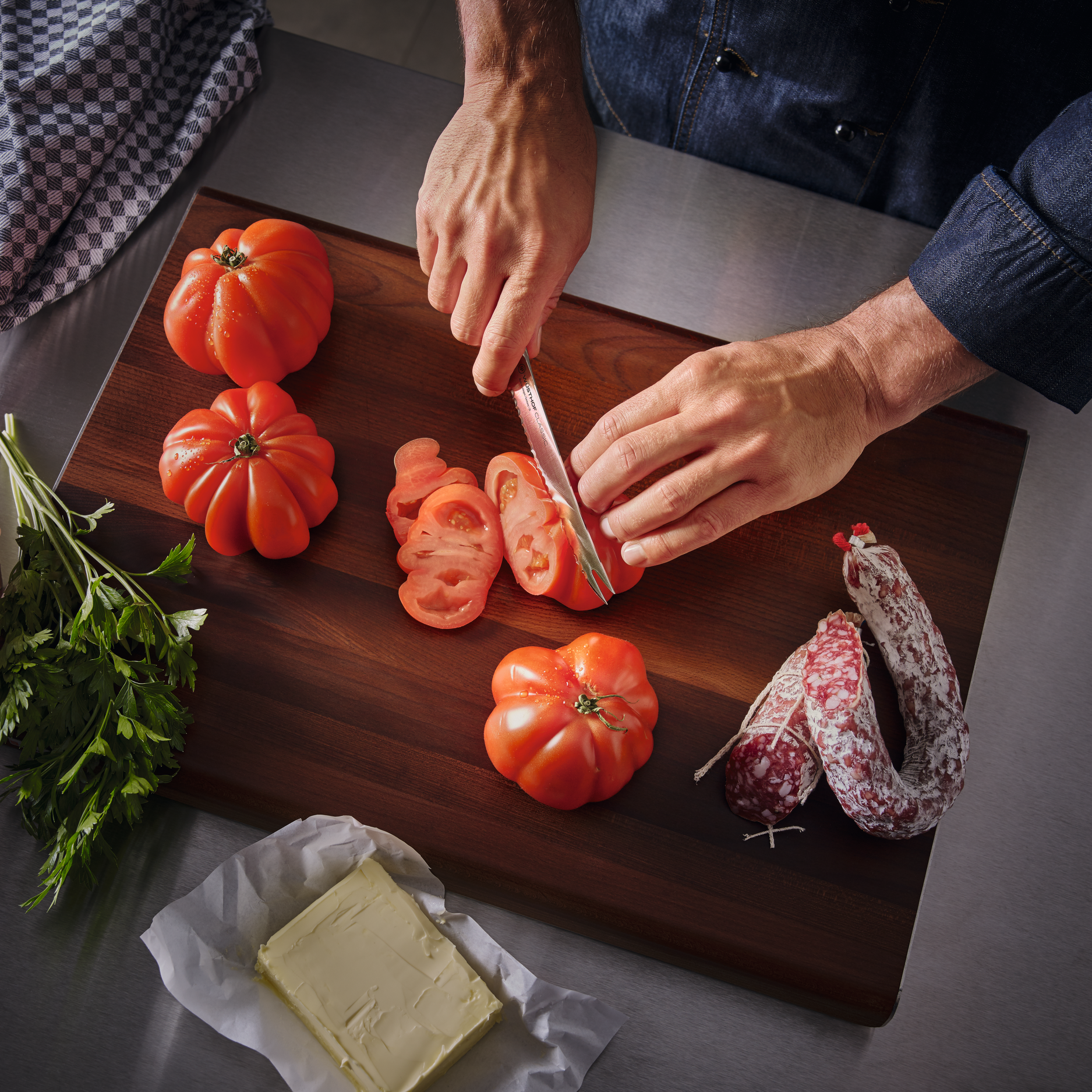 Wüsthof CLASSIC Black 3" Flat Cut Pairing Knife